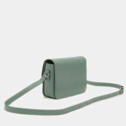 Pre Owned Celine Leather Teen Triomphe Shoulder Bag