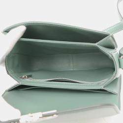 Pre Owned Celine Leather Teen Triomphe Shoulder Bag