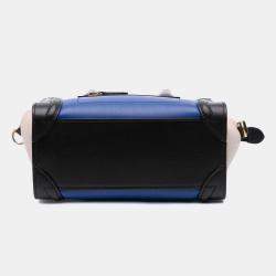Celine Tricolor Leather Nano Luggage Tote