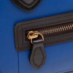 Celine Tricolor Leather Nano Luggage Tote