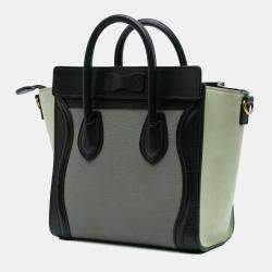 Celine Nano Tricolor Leather Luggage Tote