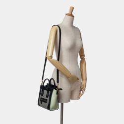 Celine Nano Tricolor Leather Luggage Tote