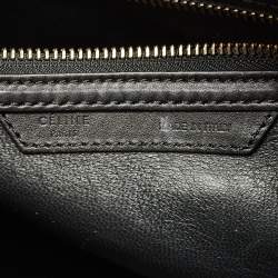 Celine Multicolor Leather and Suede Mini Luggage Tote