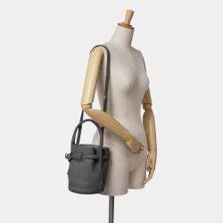 Celine Grey Nano Leather Big Bucket Bag