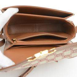 Celine Canvas and Leather Teen Triomphe Shoulder Bag
