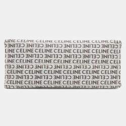 Celine White Tan Canvas Leather Triomphe Cabas Large Tote Bag