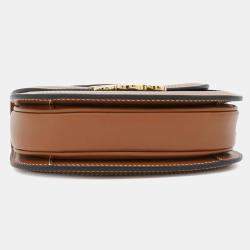 Celine Tan PVC Calf Leather Triomphe Mini Cabas Shoulder Bag