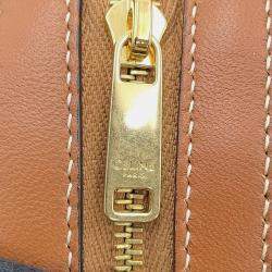 Celine White PVC Leather Triomphe Shoulder Bag
