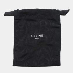 Celine White PVC Leather Triomphe Shoulder Bag