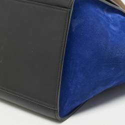 Celine Tricolor Leather Small Trapeze Top Handle Bag