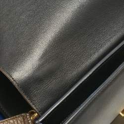 Celine Tricolor Leather Small Trapeze Top Handle Bag