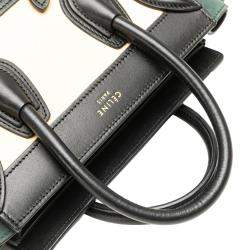 Celine Multicolor Nano Nubuck and Calfskin Luggage Tote