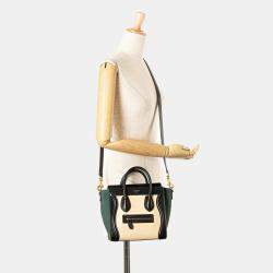 Celine Multicolor Nano Nubuck and Calfskin Luggage Tote