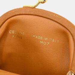 Celine White Coated Canvas Small Macadam Coin Purse Wallet
