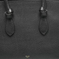 Celine Black Leather Mini Tie Tote
