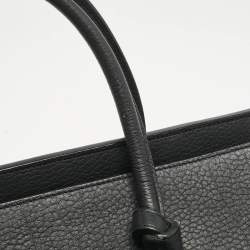 Celine Black Leather Mini Tie Tote