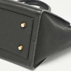Celine Black Leather Mini Tie Tote