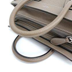 Celine Beige Leather Nano Luggage Bag