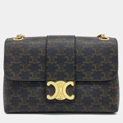 Celine Brown PVC Victoire Medium bag
