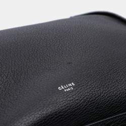 Celine Black Medium Supple Grained Calfskin Big Bag