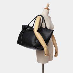 Celine Black Medium Supple Grained Calfskin Big Bag