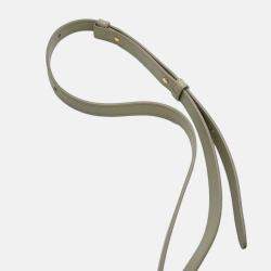 Celine Beige Small Calfskin Cuir Triomphe Oval Crossbody