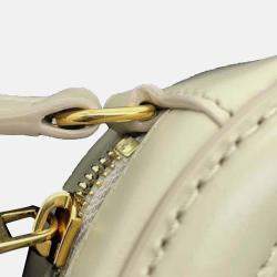 Celine Beige Small Calfskin Cuir Triomphe Oval Crossbody