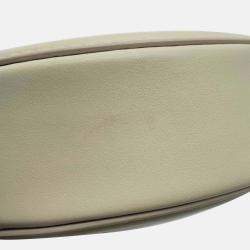Celine Beige Small Calfskin Cuir Triomphe Oval Crossbody