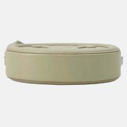 Celine Beige Small Calfskin Cuir Triomphe Oval Crossbody