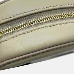 Celine Beige Small Calfskin Cuir Triomphe Oval Crossbody