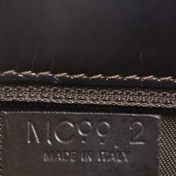 Pre Owned Celine Dark Brown Leather Zip Detail Tote