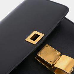 Pre Owned Celine Black Small Calfskin Classic Box