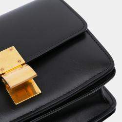 Pre Owned Celine Black Small Calfskin Classic Box
