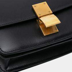 Pre Owned Celine Black Small Calfskin Classic Box