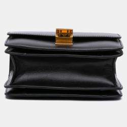 Pre Owned Celine Black Small Calfskin Classic Box
