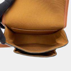 Celine Tan PVC Leather Falco Shoulder Bag Medium