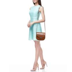 Celine Brown Python Small Trotteur Crossbody Bag