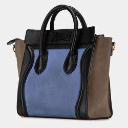 Celine Multicolor Nano Leather Luggage Tote