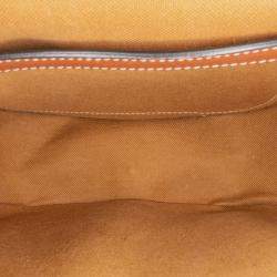 Celine Brown Medium Triomphe Coated Canvas Folco Crossbody