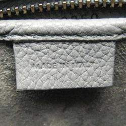 Celine Luggage Nano Gray Leather Top Handle Bag