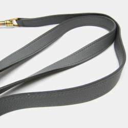 Celine Luggage Nano Gray Leather Top Handle Bag