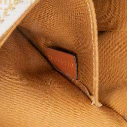 Celine Brown White Medium Triomphe Coated Canvas Folco Crossbody