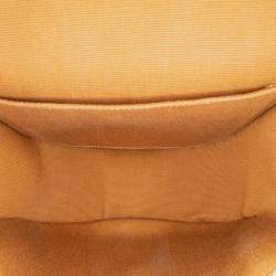 Celine Brown White Medium Triomphe Coated Canvas Folco Crossbody