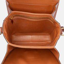 Celine Brown Classique Coated Canvas Triomphe Crossbody