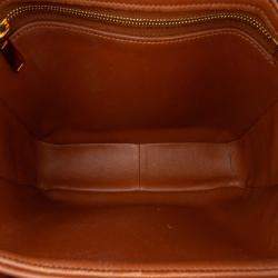 Celine Brown Classique Coated Canvas Triomphe Crossbody