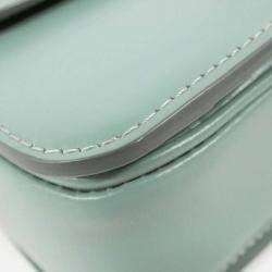 Celine Teen Triomphe Green Leather Handbag