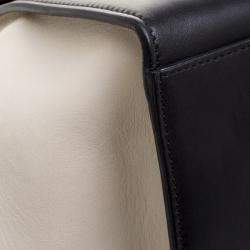 Pre Owned Celine Tri Color Leather and Snakeskin Medium Trapeze Tote