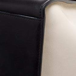 Pre Owned Celine Tri Color Leather and Snakeskin Medium Trapeze Tote