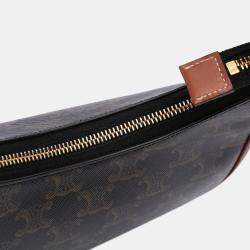 Celine Triomphe Coated Canvas Ava Shoulder Bag