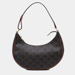 Celine Triomphe Coated Canvas Ava Shoulder Bag